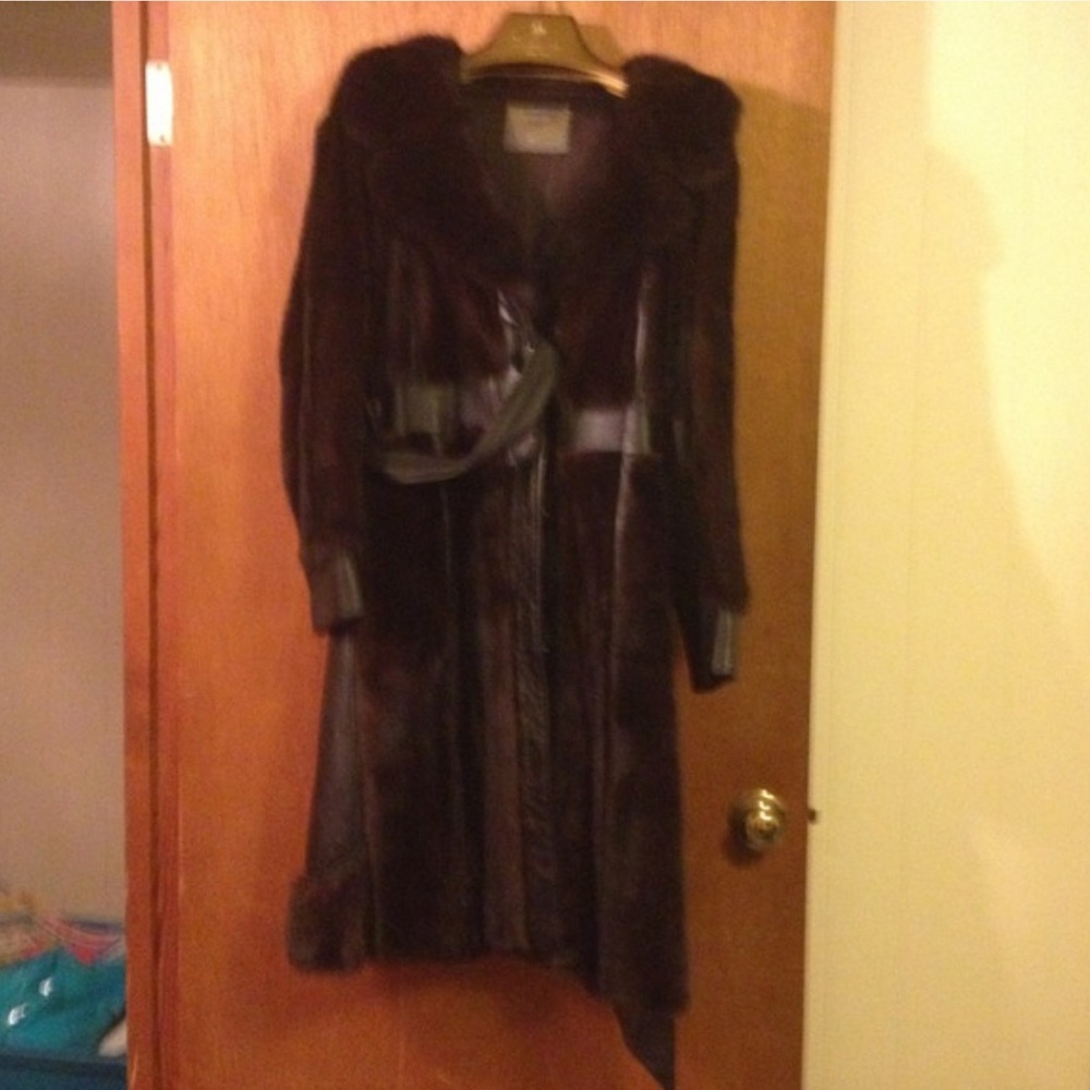 Mink and leather coat GREAT CONDITION!!!!